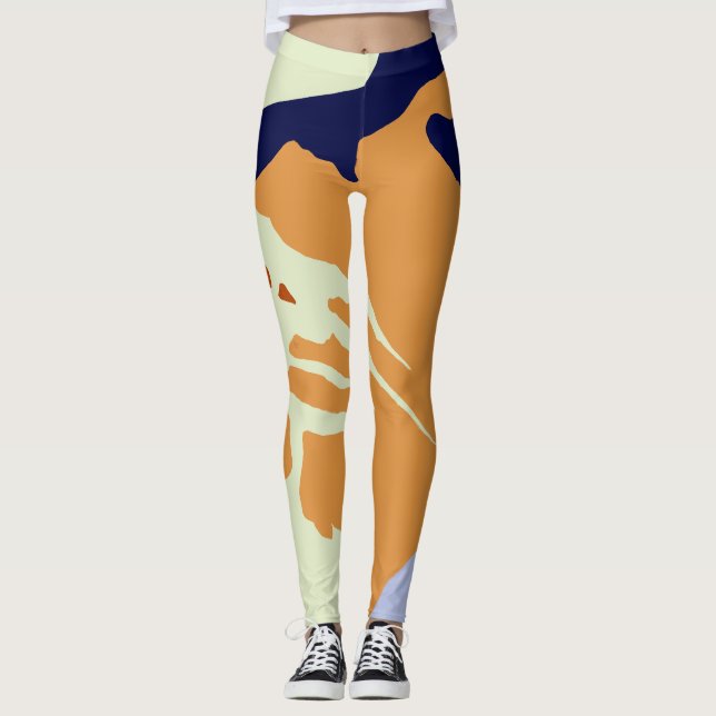 Abstrakt Leggings (Vorderseite)