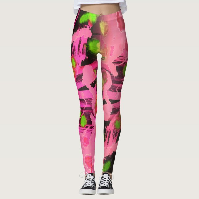 Abstrakt Leggings (Vorderseite)