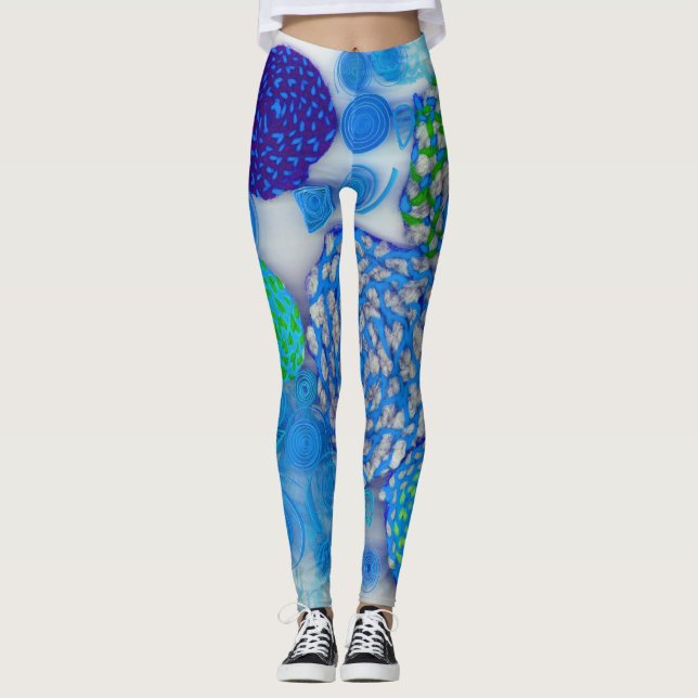 Abstrakt Leggings (Vorderseite)