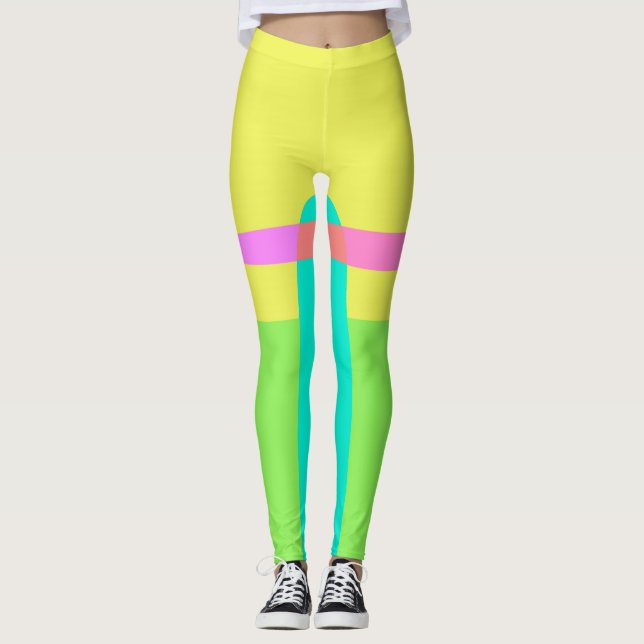 Abstrakt Leggings (Vorderseite)