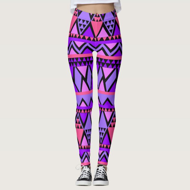 Abstrakt Leggings (Vorderseite)