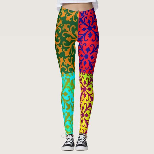 Abstrakt Leggings (Vorderseite)
