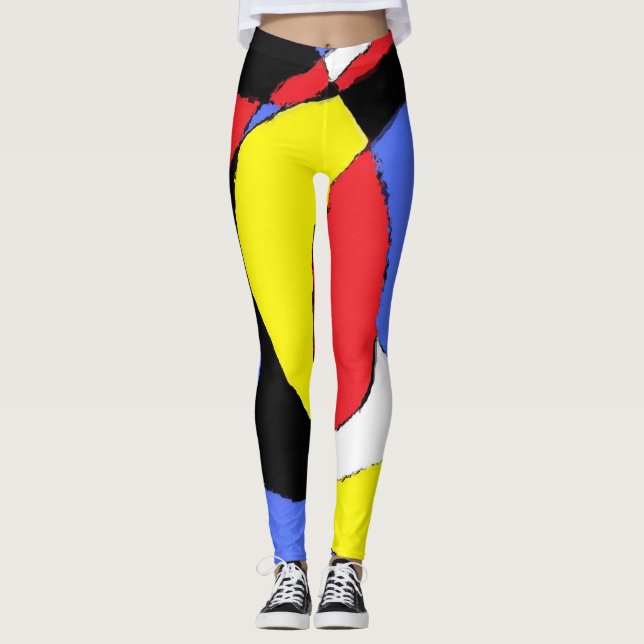 Abstrakt Leggings (Vorderseite)