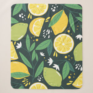 Abstrakt Lemon: Moderne Kunst nahtlos. Sherpadecke