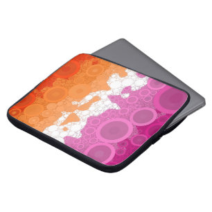 Abstrakt Lesbische Pride-Flagge Laptopschutzhülle