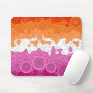 Abstrakt Lesbische Pride-Flagge Mousepad
