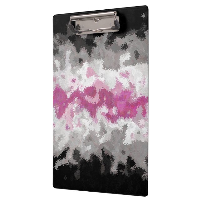 Abstrakt Librafeminine Pride-Flagge Klemmbrett (Links)