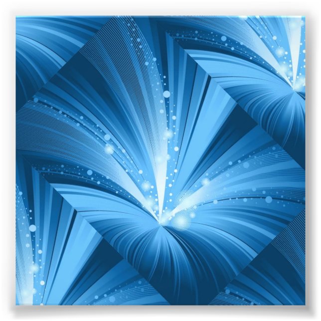 ABSTRAKT LICHT RAYS BLUES WHITE SPACE TEXTURES WA FOTODRUCK (Vorne)