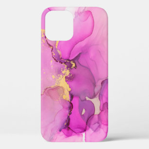 Abstrakt lila, lila, rosa, goldfarbener Hintergrun Case-Mate iPhone Hülle
