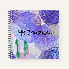 Abstrakt Lila, PInk & Green Personal Journal Notizbuch