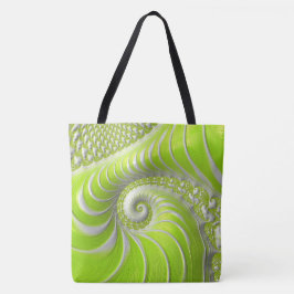 Abstrakt Lime Green Spiral Fraktal
