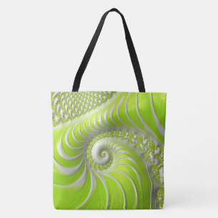 Abstrakt Lime Green Spiral Fraktal