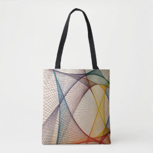 Abstrakt Lines Tote Bag - künstlerisches Design