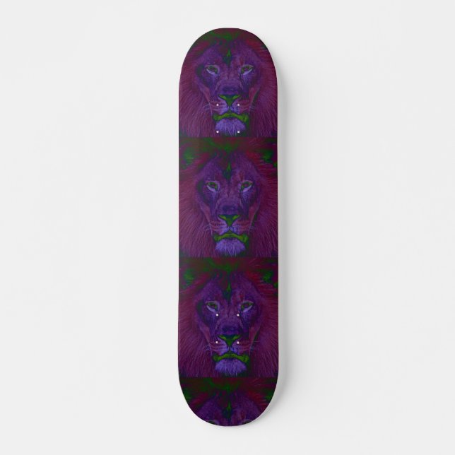 Abstrakt Lions Skateboard (Vorne)