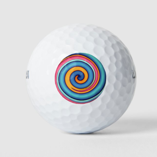 Abstrakt Lollipop Golfball (Vorderseite)