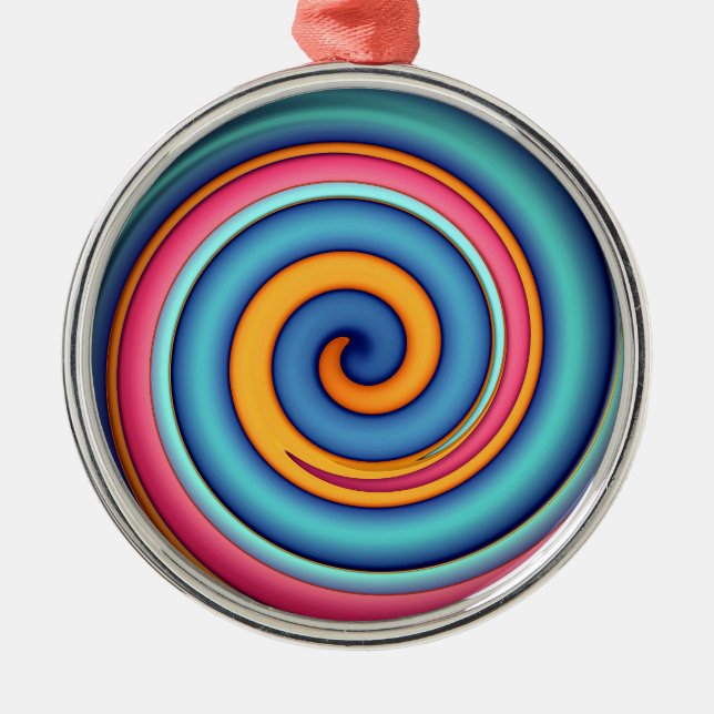 Abstrakt Lollipop Ornament Aus Metall (Vorne)