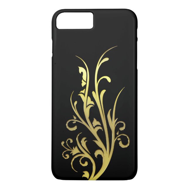 Abstrakt Luxus Imitate Gold Blume Case-Mate iPhone Hülle (Rückseite)