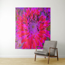 Abstrakt Magenta, Lila und Red Dahlia Blume
