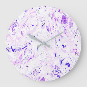 Abstrakt Mandala 2 Große Wanduhr