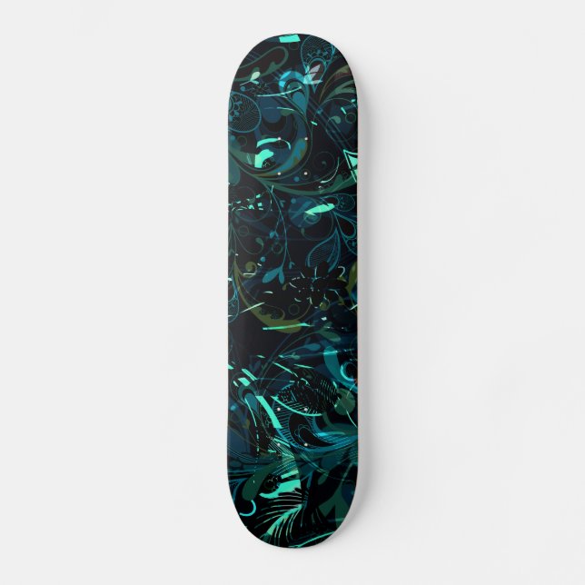 Abstrakt Mandala 3 Skateboard (Vorderseite)