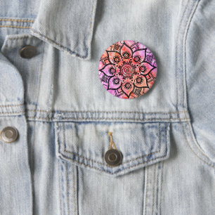 Abstrakt Mandala Button