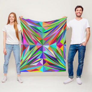 Abstrakt Mandala Fleecedecke