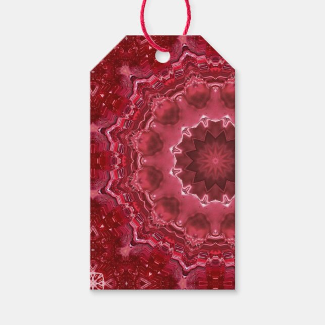 Abstrakt , mandala , Kaleidoskop Geschenkanhänger (Vorderseite)