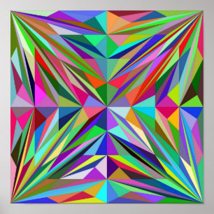 Abstrakt Mandala Poster