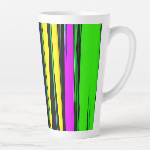 Abstrakt Mardi Gras Streifen Milchtasse