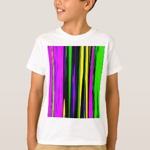 Abstrakt Mardi Gras Streifen T-Shirt