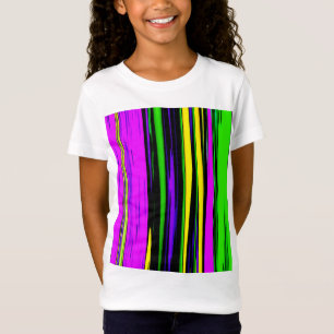 Abstrakt Mardi Gras Streifen T-Shirt