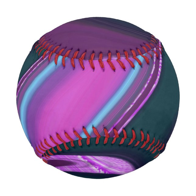abstrakt marmoriertes Muster Baseball (Vorderseite)