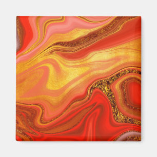abstrakt marmoriertes Muster Magnet