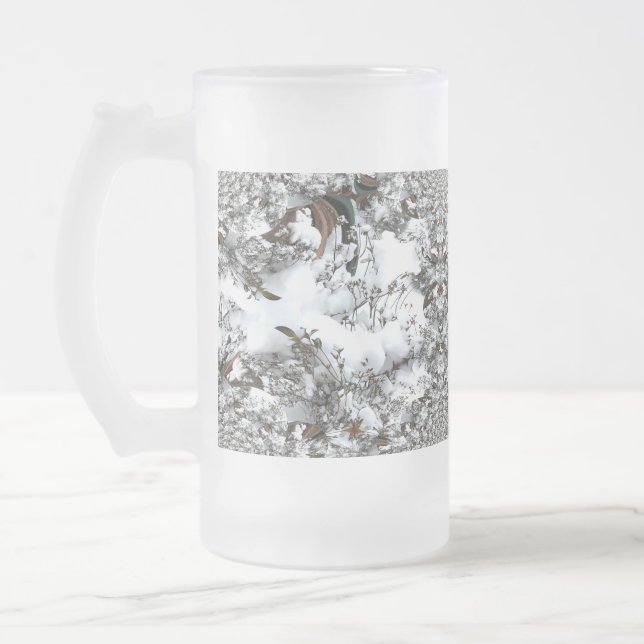 Abstrakt Mattglas Bierglas (Links)