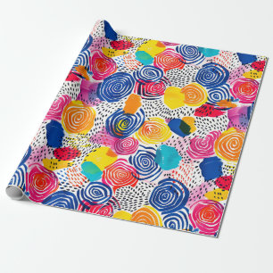 Abstrakt Maximalist Colorful Geschenkpapier