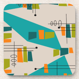 Abstrakt Mid-Century Modern #55 Getränkeuntersetzer