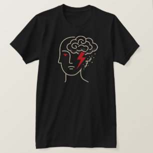 Abstrakt Mindstorm - Minimalistischer Leiter Kunst T-Shirt