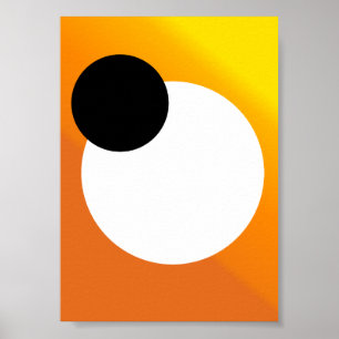 Abstrakt-minimalistische "Konvergenz von Astral" Poster