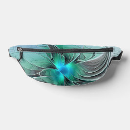 Abstrakt mit blauer, moderner Kunst des Fraktals Bauchtasche