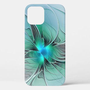 Abstrakt mit blauer, moderner Kunst des Fraktals Case-Mate iPhone Hülle