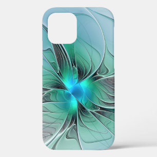 Abstrakt mit blauer, moderner Kunst des Fraktals Case-Mate iPhone Hülle