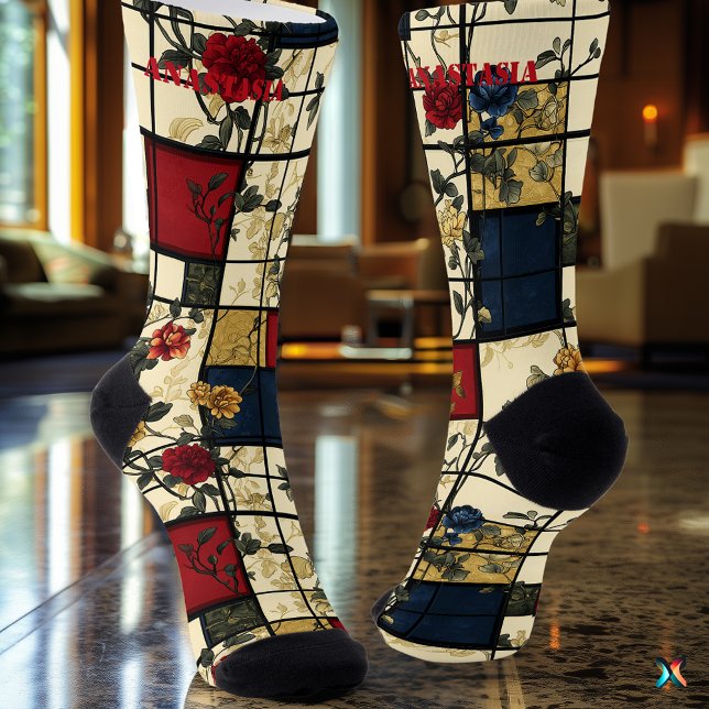 Abstrakt mit elegantem geometrischem Design Socken (Von Creator hochgeladen)
