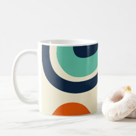Abstrakt mit minimalem Retro-Design Kaffeetasse