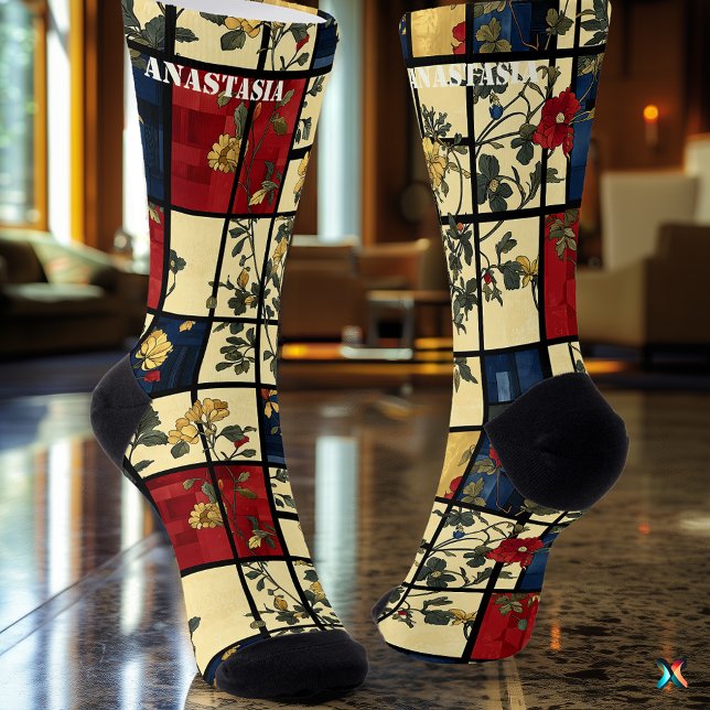 Abstrakt mit Vintag geometrischem Muster Socken (Von Creator hochgeladen)