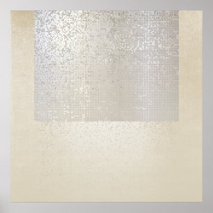 Abstrakt Modern Art Geometric Binary Cyber Poster