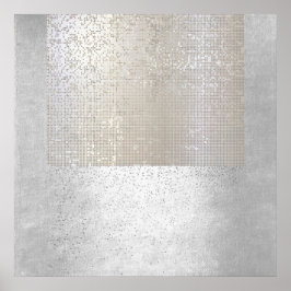 Abstrakt Modern Art Geometric Binary Cyber Poster