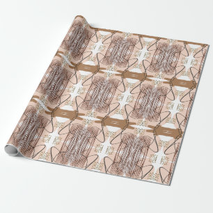 Abstrakt Modern Earthy Terracotta Boho Geschenkpapier