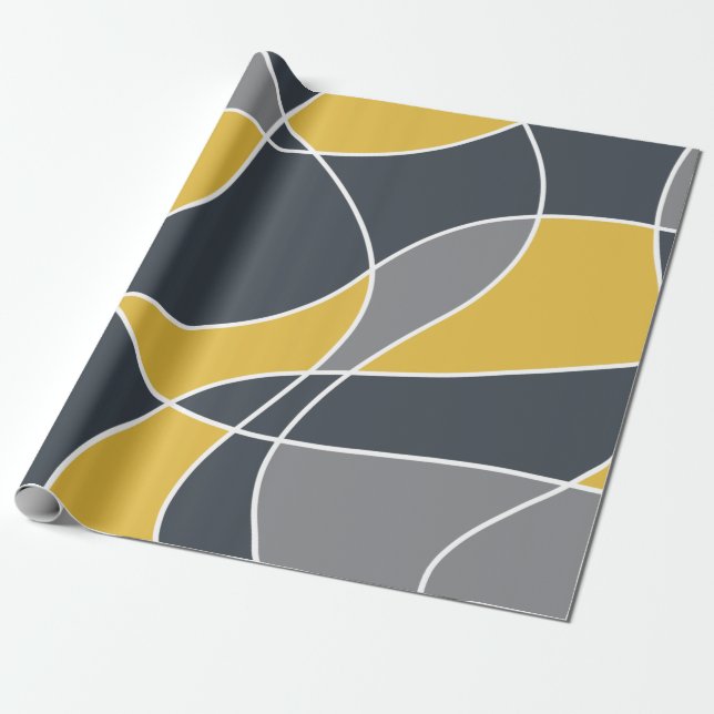 Abstrakt, modern, geometrisch, trendig geschenkpapier (Ungerollt)