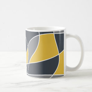 Abstrakt, modern, geometrisch, trendig kaffeetasse