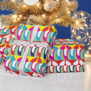 Abstrakt Modern Minimalistisch Bunt Geschenkpapier